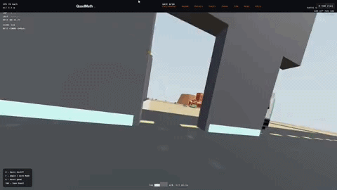 QuadMath FPV Simulator gameplay